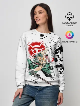 Женский свитшот / Ророноа Зоро пират Соломенной Шляпы