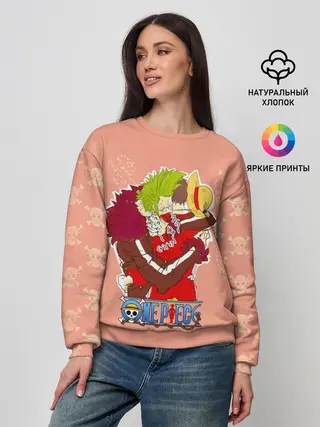 Женский свитшот / Бартоломео и Луффи One Piece
