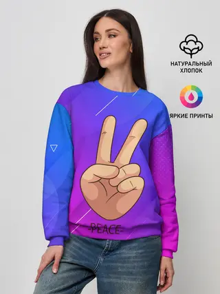 Женский свитшот / ВСЕМ МИР | PEACE