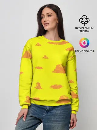 Женский свитшот / Рыжие облака