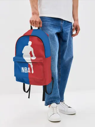 Рюкзак джинсовый / Эмблема NBA