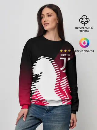 Женский свитшот / JUVENTUS / ЮВЕНТУС / НЕОН
