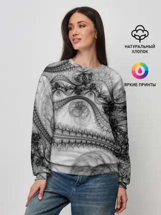Женский свитшот / Spilled ink Texture