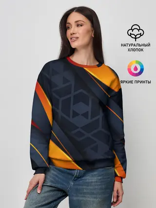 Женский свитшот / BLACK ORANGE