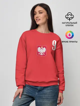 Женский свитшот / Lewandowski Poland 9