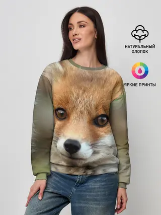 Женский свитшот / Миленький лисенок