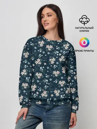 Женский свитшот / Цветочки