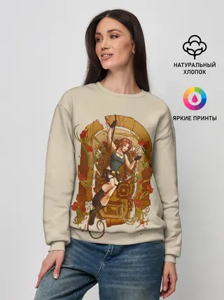 Женский свитшот / Лара с сокровищем