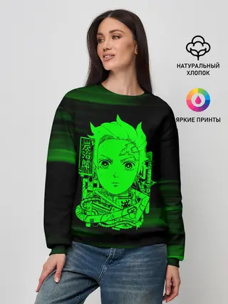 Женский свитшот / Танджиро Камадо Kimetsu no Yaiba