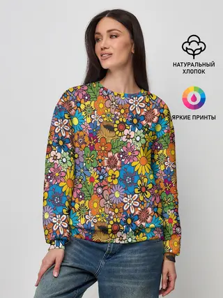 Женский свитшот / Букет