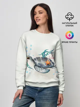 Женский свитшот / черепашка