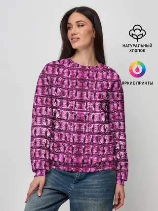 Женский свитшот / Pink Alligator