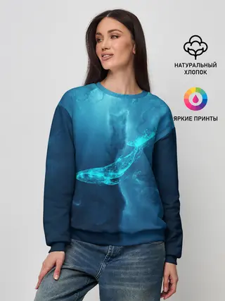 Женский свитшот / ЗВЕЗДНЫЙ КИТ | STAR WHALE