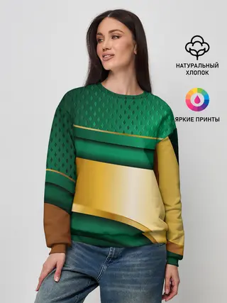 Женский свитшот / GREEN GOLD 3D