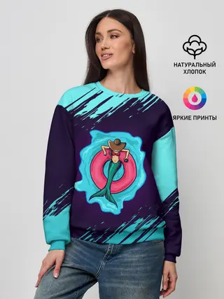 Женский свитшот / Русалка на отдыхе | Mermaid