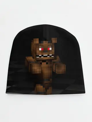 Детская шапка / Фредди FNAF в майнкрафт.