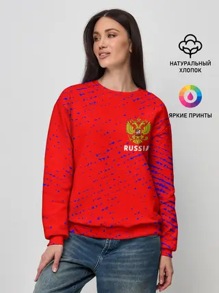 Женский свитшот / RUSSIA / РОССИЯ