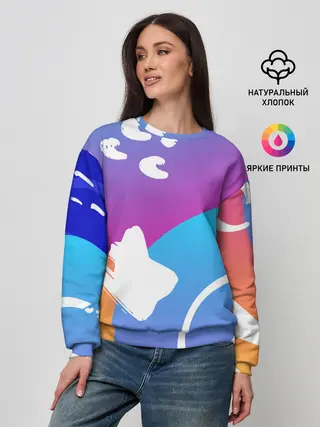 Женский свитшот / Градация цвета