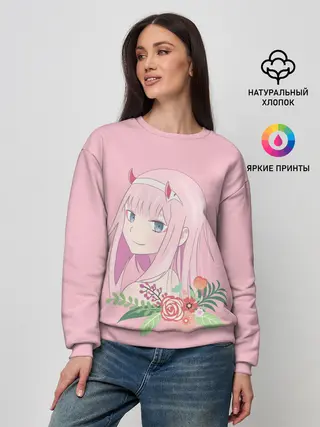 Женский свитшот / Pink Zero Two
