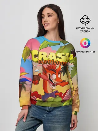 Женский свитшот / Crash Bandicoot