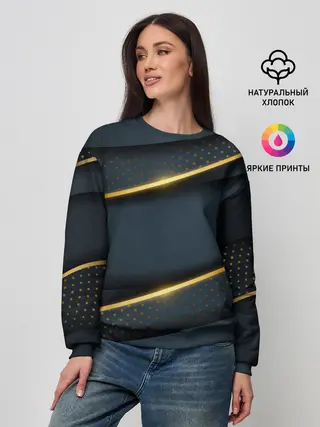 Женский свитшот / 3D luxury gold