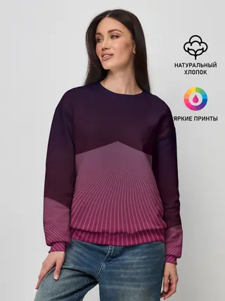 Женский свитшот / Неоновая дорога