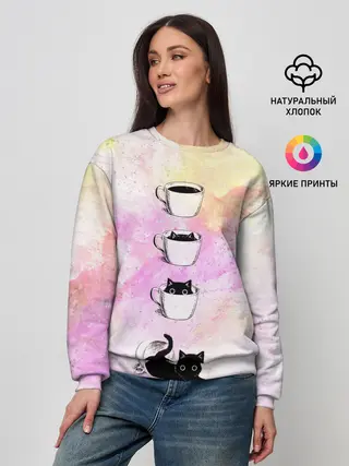 Женский свитшот / catfee
