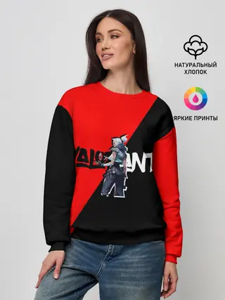 Женский свитшот / Valorant Jett