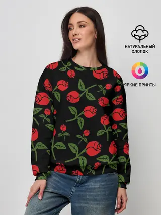 Женский свитшот / Roses Art