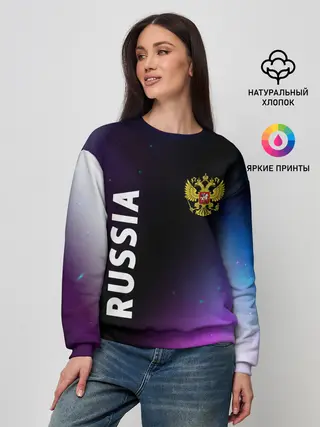 Женский свитшот / RUSSIA / РОССИЯ