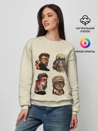 Женский свитшот / Настоящие Черепашки