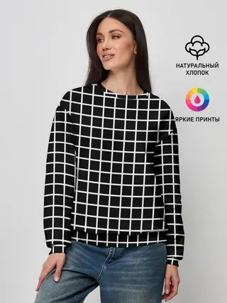Женский свитшот / Клечатая
