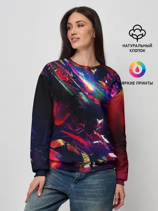 Женский свитшот / DIGITAL STRIPES