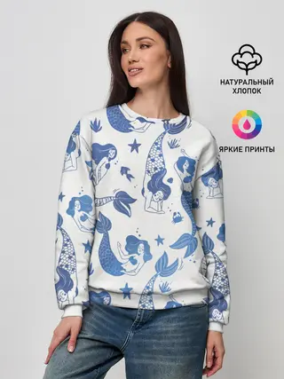 Женский свитшот / Мир русалок