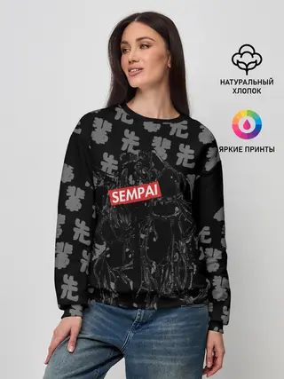 Женский свитшот / SEMPAI cat