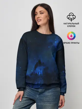 Женский свитшот / Космос