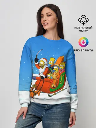 Женский свитшот / Simpsons New Year