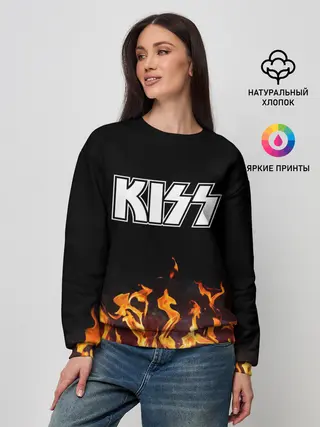 Женский свитшот / Kiss