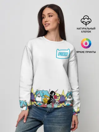 Женский свитшот / Finn Adventure Time