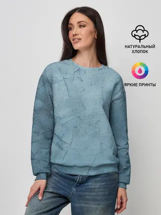 Женский свитшот / Оттенки синего