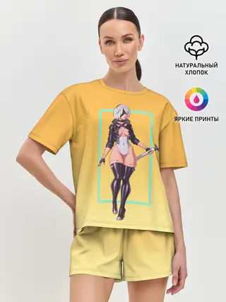 Женская пижама с шортами / Cyber 2b