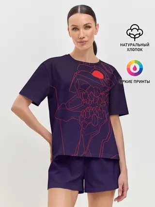 Женская пижама с шортами / Евангилион