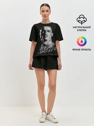 Женская пижама с шортами / Кристиано Рональдо автограф