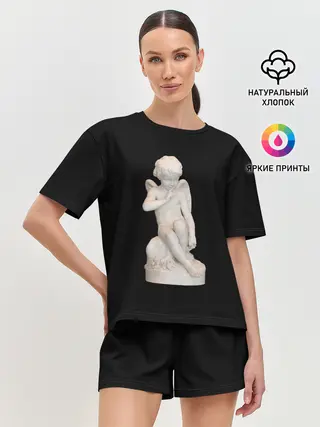 Женская пижама с шортами / Амур Купидон грозящий