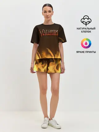 Женская пижама с шортами / Valheim: Вальхейм выживание.