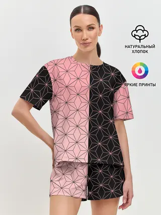 Женская пижама с шортами / КОСТЮМ НЕЗУКО | NEZUKO