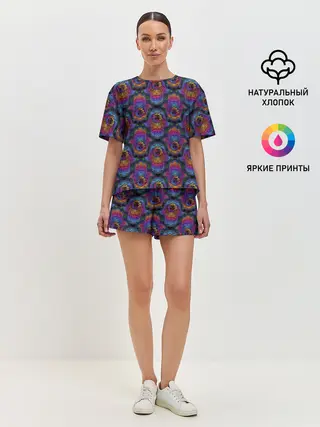 Женская пижама с шортами / Хамса