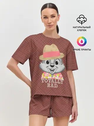 Женская пижама с шортами / Totally rad