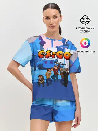 Женская пижама с шортами / CS GO МУЛЬТФИЛЬМ