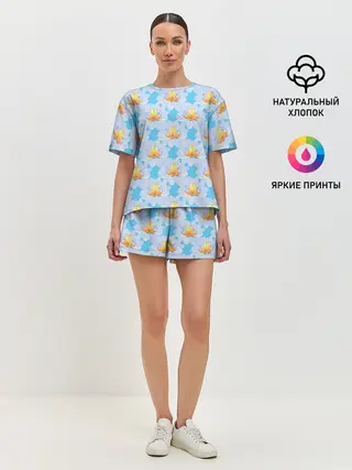 Женская пижама с шортами / Йога